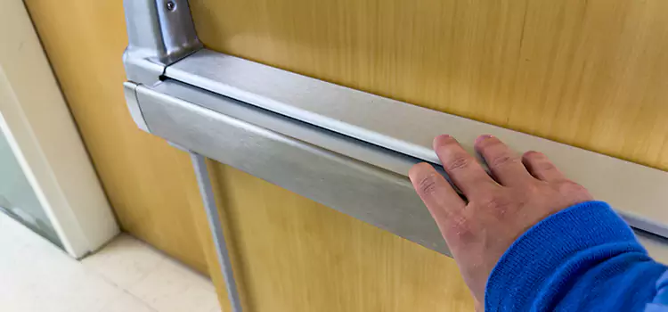 Installing a Push Bar on a Door Ridgeland